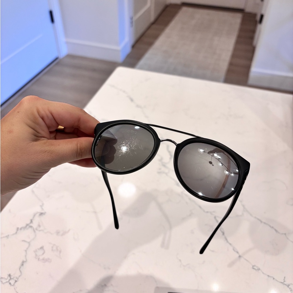 Burberry Black Round Sunglasses - Picture 7 of 14